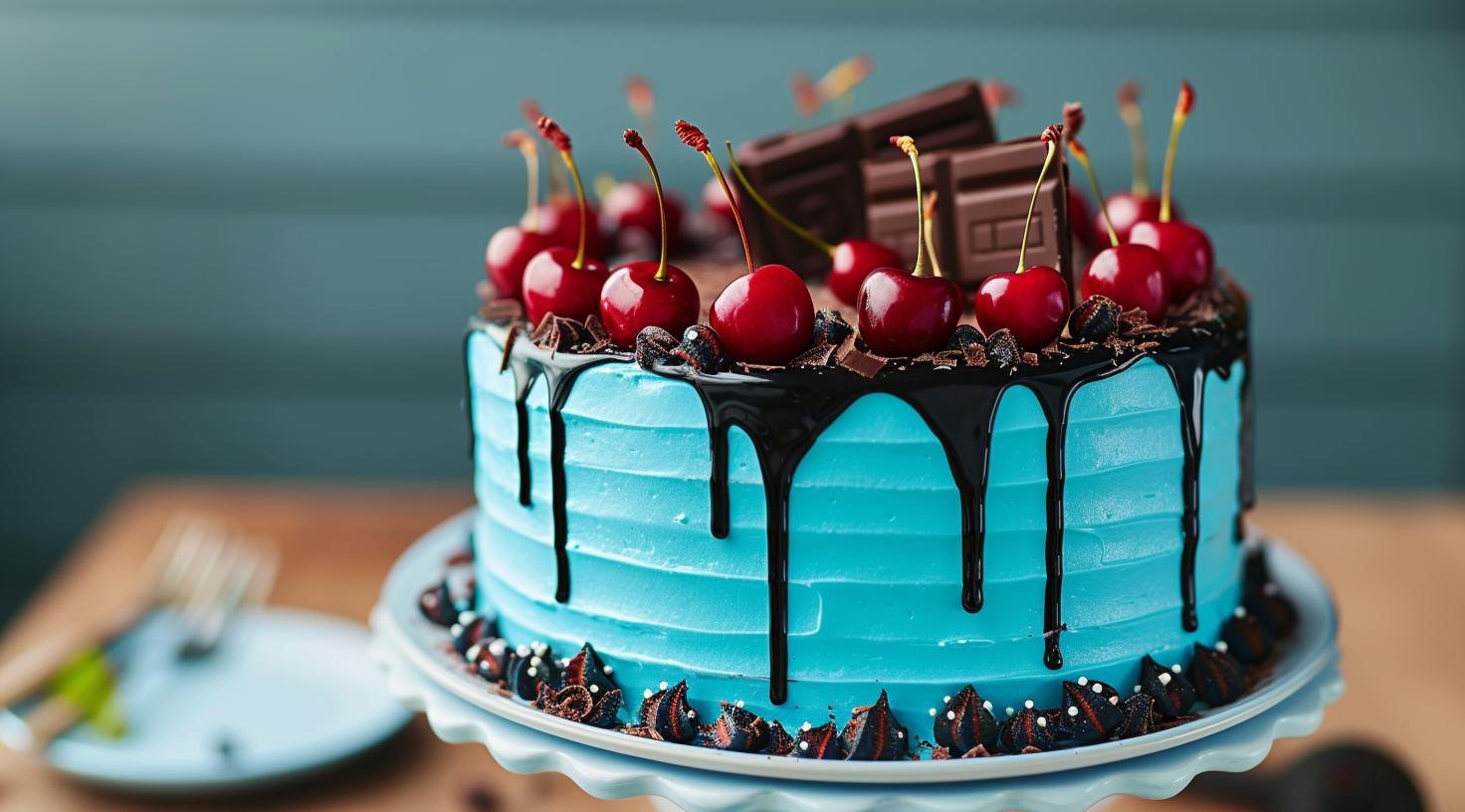 Torte und Dekoration